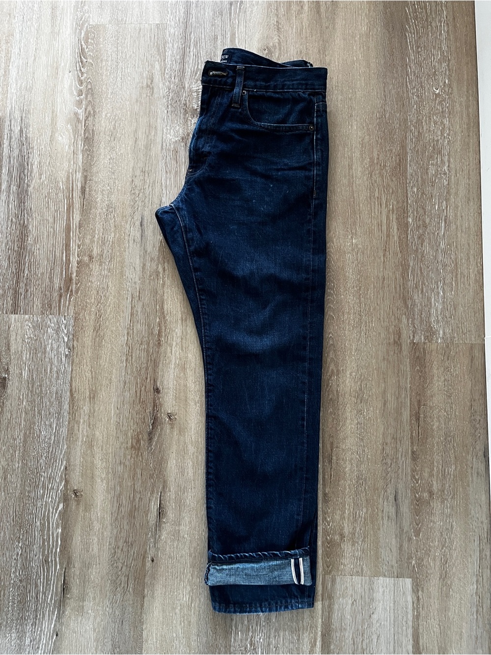 J. Crew Selvedge 100% Cotton Denim Jeans Size 31 Slim Straight